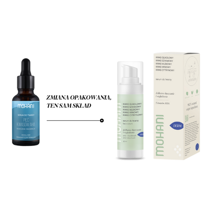 Regenerująco-złuszczające serum do twarzy pięć kwasów AHA