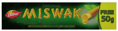 Ziołowa pasta do zębów Dabur z wyciągiem z Miswak - 120 + 50 g