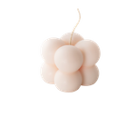 100% Naturalna świeca bubble Mohani z wosku rzepakowego - różowa, mała