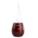 Nebulizator - dyfuzor olejków eterycznych Mohani - ciemne drewno, szklany stożek