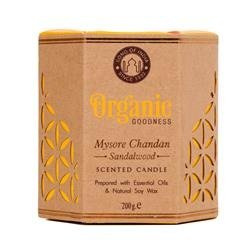 Sojowa świeca zapachowa - Mysore Chandan Sandalwood 200g