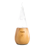 Nebulizator - dyfuzor olejków eterycznych Mohani - jasne drewno, szklany stożek
