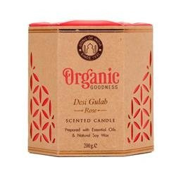 Sojowa świeca zapachowa - Desi Gulab Rose 200g