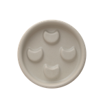 Mydelniczka ceramiczna Lunula szara matowa