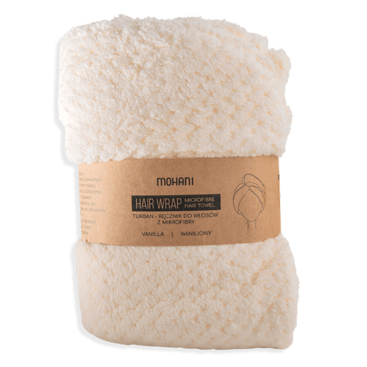 Turban - ręcznik do włosów z mikrofibry Mohani - biały