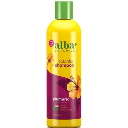 Hawajski szampon do włosów farbowanych Alba Botanica - Kolorowa Plumeria