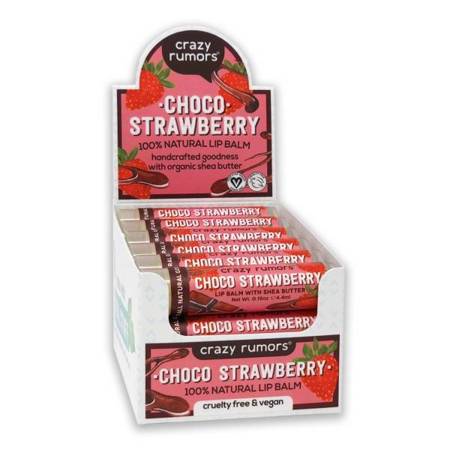 Naturalny balsam do ust Crazy Rumors - Choco Strawberry - 10+2 GRATIS