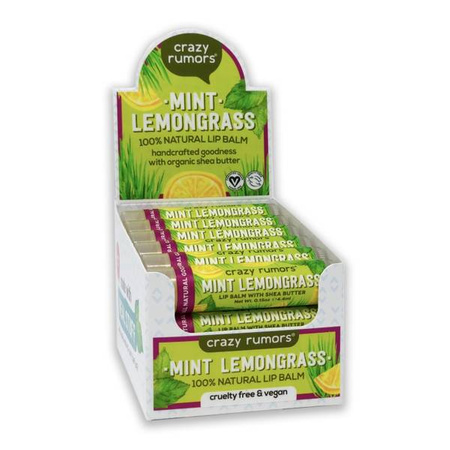 Naturalny balsam do ust Crazy Rumors - Mint Lemongrass  - 10+2 GRATIS