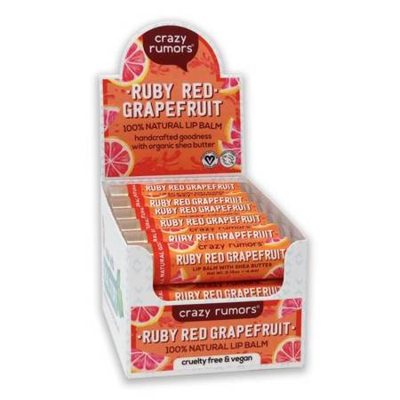 Naturalny balsam do ust Crazy Rumors - Ruby Red Grapefruit - 10+2 GRATIS