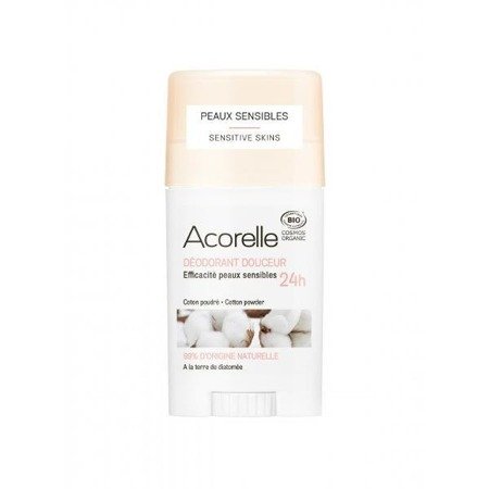 Organiczny dezodorant z ziemią okrzemkową Acorelle – Cotton Powder