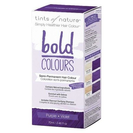 Półtrwała farba do włosów Tints of Nature BOLD Colours - Fioletowa