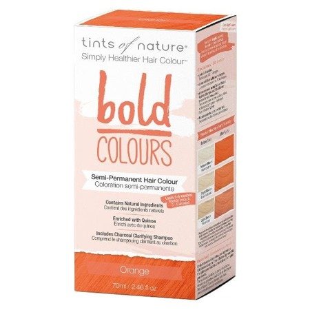 Półtrwała farba do włosów Tints of Nature BOLD Colours - Pomarańczowa