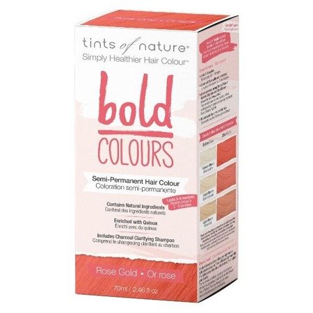 Półtrwała farba do włosów Tints of Nature BOLD Colours - Różowe złoto