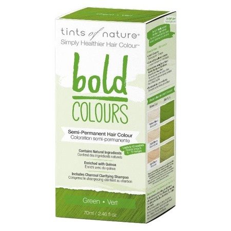 Półtrwała farba do włosów Tints of Nature BOLD Colours - Zielona